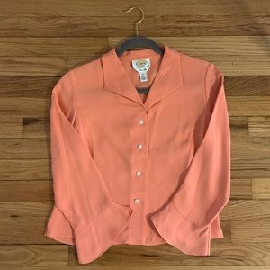 Talbots pure silk button down
